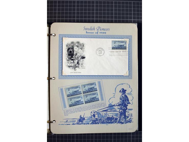 1851/1997, used and mint collection, from the 1930s on with many blocks of four with plate numbers,  some sheets and FDCs, al