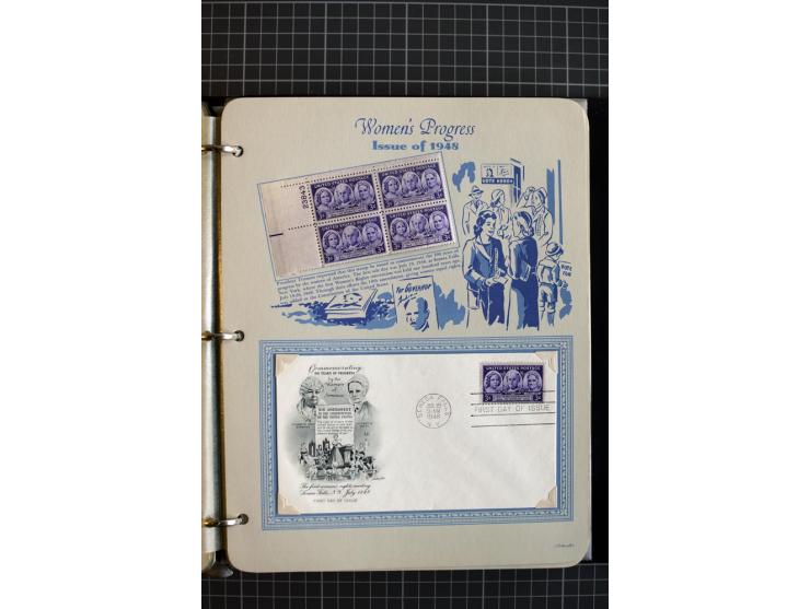 1851/1997, used and mint collection, from the 1930s on with many blocks of four with plate numbers,  some sheets and FDCs, al