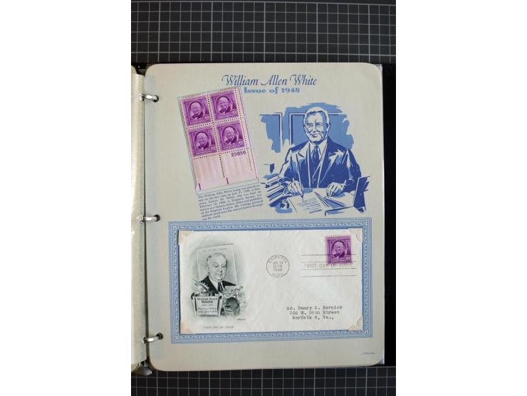 1851/1997, used and mint collection, from the 1930s on with many blocks of four with plate numbers,  some sheets and FDCs, al