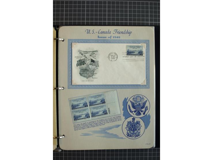 1851/1997, used and mint collection, from the 1930s on with many blocks of four with plate numbers,  some sheets and FDCs, al
