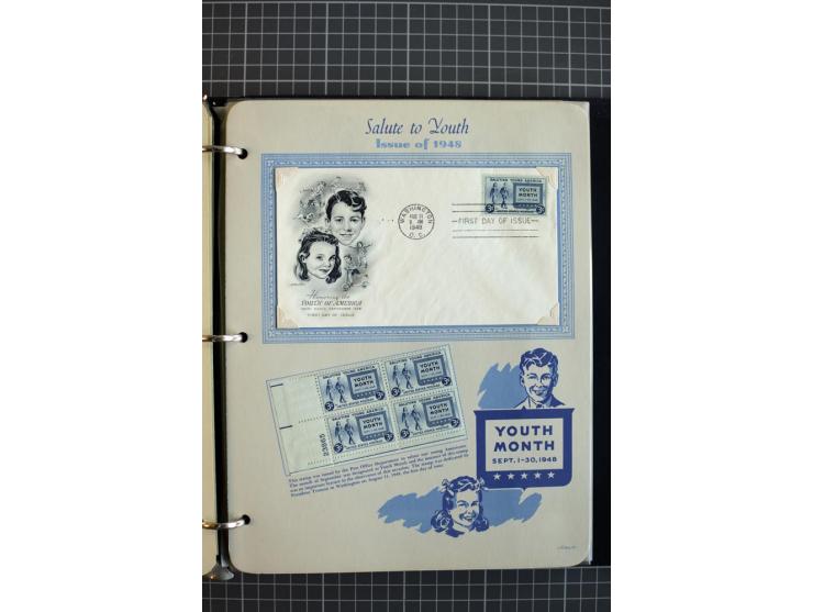 1851/1997, used and mint collection, from the 1930s on with many blocks of four with plate numbers,  some sheets and FDCs, al