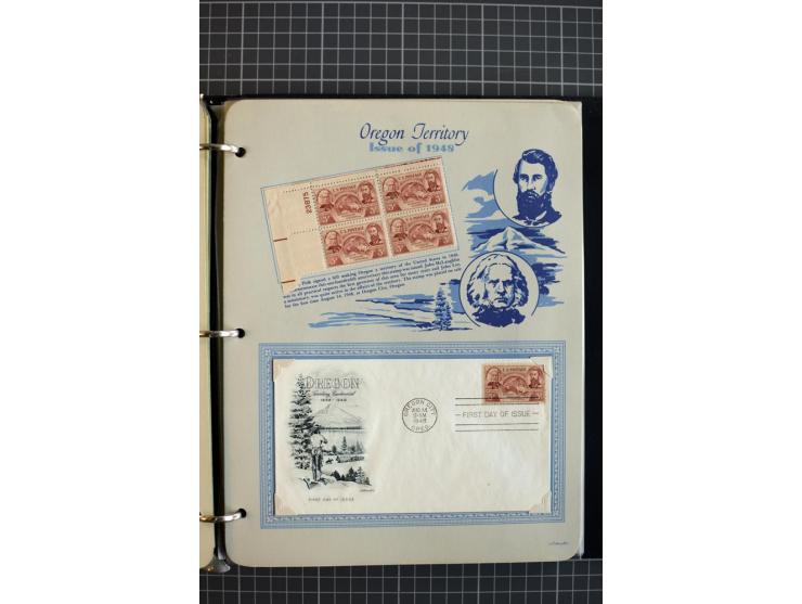 1851/1997, used and mint collection, from the 1930s on with many blocks of four with plate numbers,  some sheets and FDCs, al