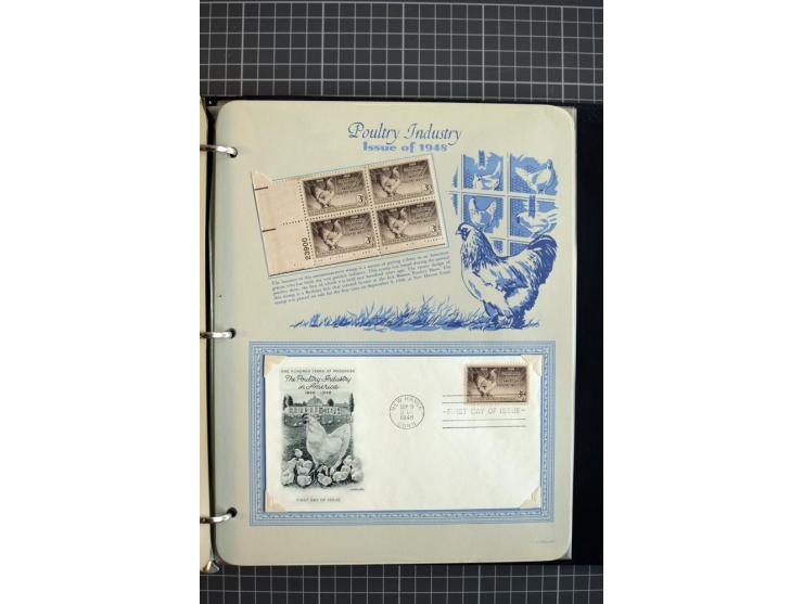 1851/1997, used and mint collection, from the 1930s on with many blocks of four with plate numbers,  some sheets and FDCs, al