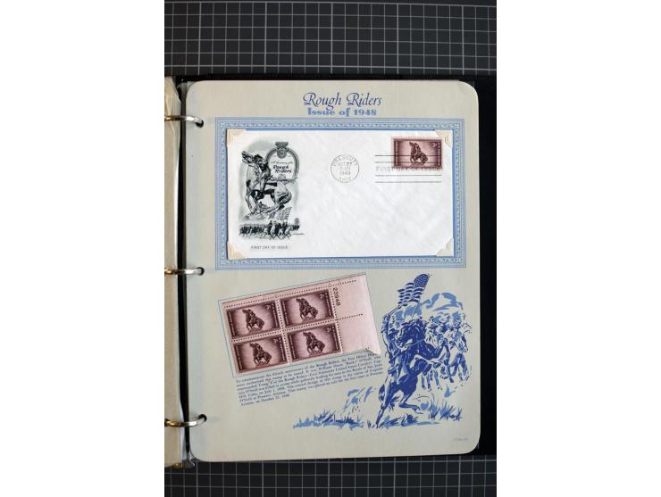 1851/1997, used and mint collection, from the 1930s on with many blocks of four with plate numbers,  some sheets and FDCs, al