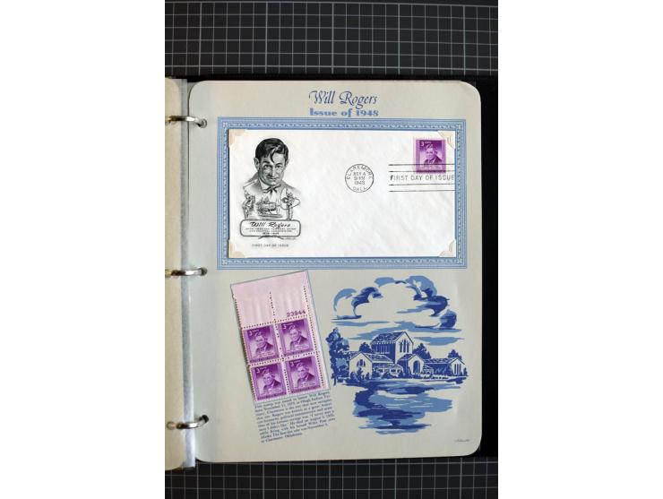 1851/1997, used and mint collection, from the 1930s on with many blocks of four with plate numbers,  some sheets and FDCs, al