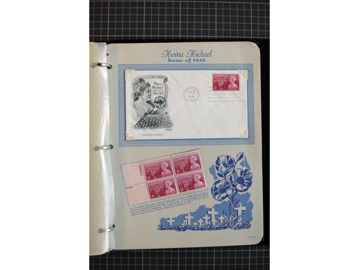 1851/1997, used and mint collection, from the 1930s on with many blocks of four with plate numbers,  some sheets and FDCs, al