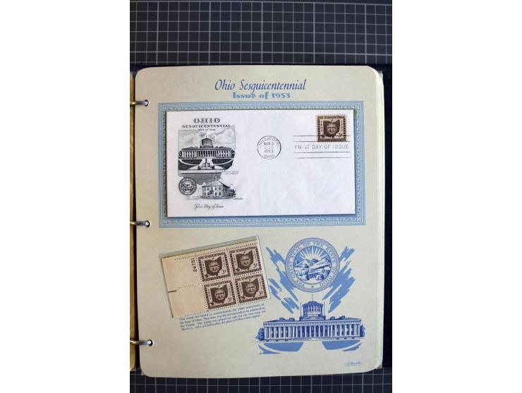 1851/1997, used and mint collection, from the 1930s on with many blocks of four with plate numbers,  some sheets and FDCs, al