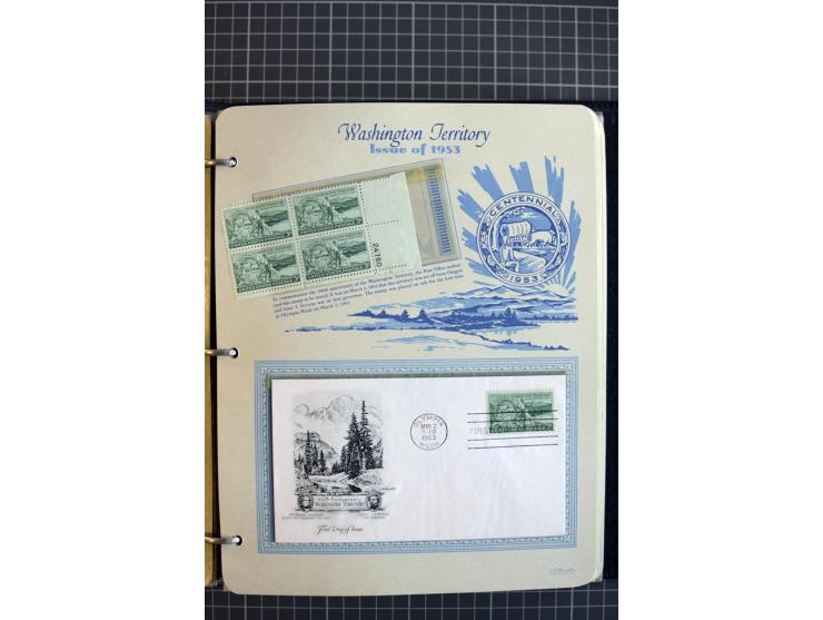 1851/1997, used and mint collection, from the 1930s on with many blocks of four with plate numbers,  some sheets and FDCs, al