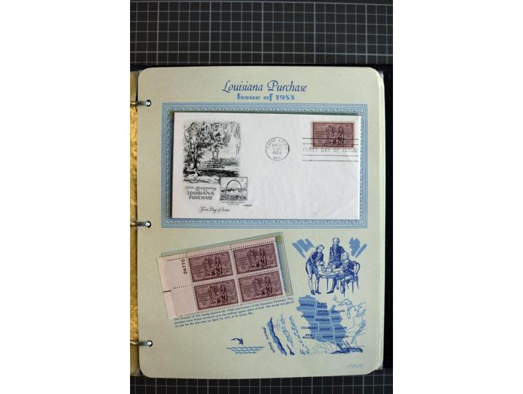 1851/1997, used and mint collection, from the 1930s on with many blocks of four with plate numbers,  some sheets and FDCs, al