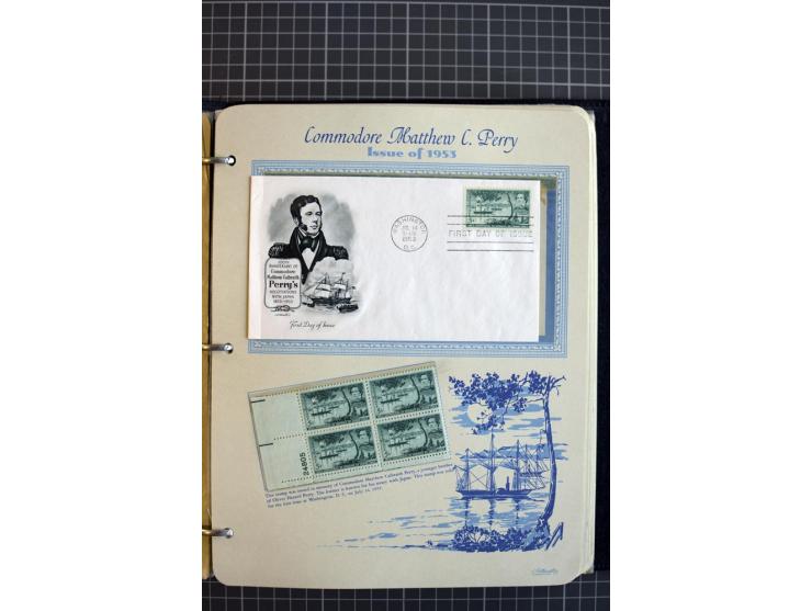 1851/1997, used and mint collection, from the 1930s on with many blocks of four with plate numbers,  some sheets and FDCs, al