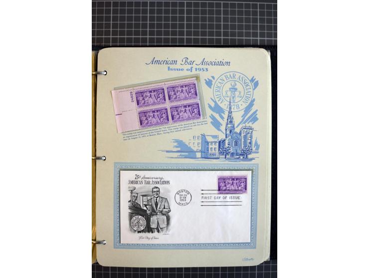 1851/1997, used and mint collection, from the 1930s on with many blocks of four with plate numbers,  some sheets and FDCs, al