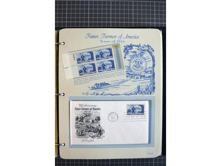 1851/1997, used and mint collection, from the 1930s on with many blocks of four with plate numbers,  some sheets and FDCs, al