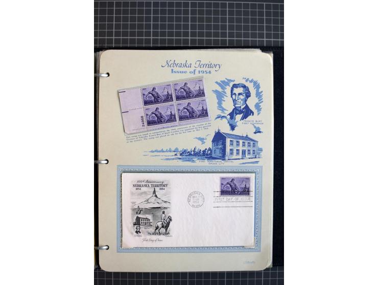 1851/1997, used and mint collection, from the 1930s on with many blocks of four with plate numbers,  some sheets and FDCs, al