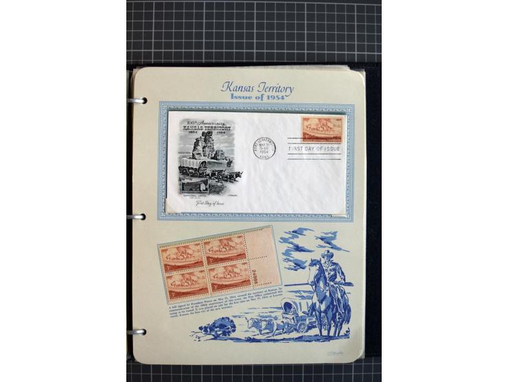 1851/1997, used and mint collection, from the 1930s on with many blocks of four with plate numbers,  some sheets and FDCs, al
