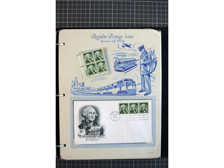 1851/1997, used and mint collection, from the 1930s on with many blocks of four with plate numbers,  some sheets and FDCs, al
