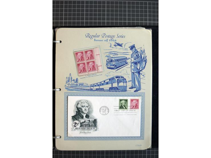1851/1997, used and mint collection, from the 1930s on with many blocks of four with plate numbers,  some sheets and FDCs, al