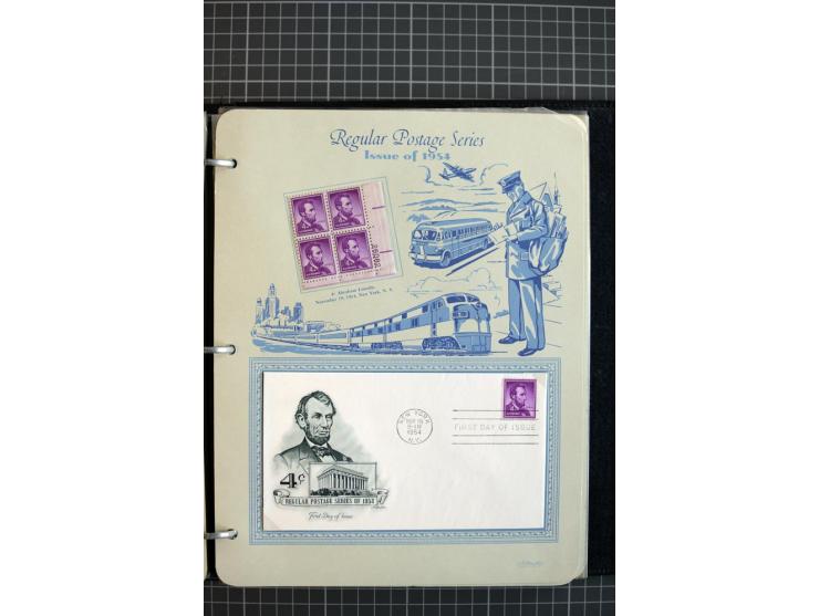 1851/1997, used and mint collection, from the 1930s on with many blocks of four with plate numbers,  some sheets and FDCs, al