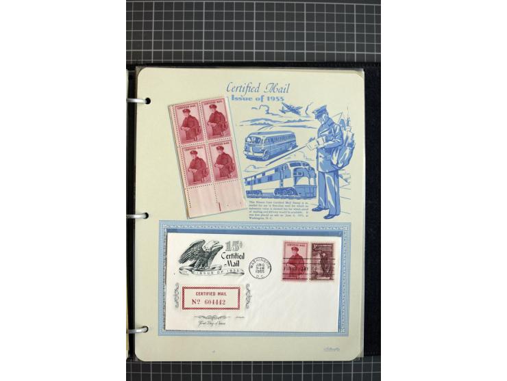 1851/1997, used and mint collection, from the 1930s on with many blocks of four with plate numbers,  some sheets and FDCs, al