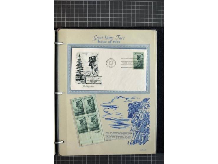 1851/1997, used and mint collection, from the 1930s on with many blocks of four with plate numbers,  some sheets and FDCs, al