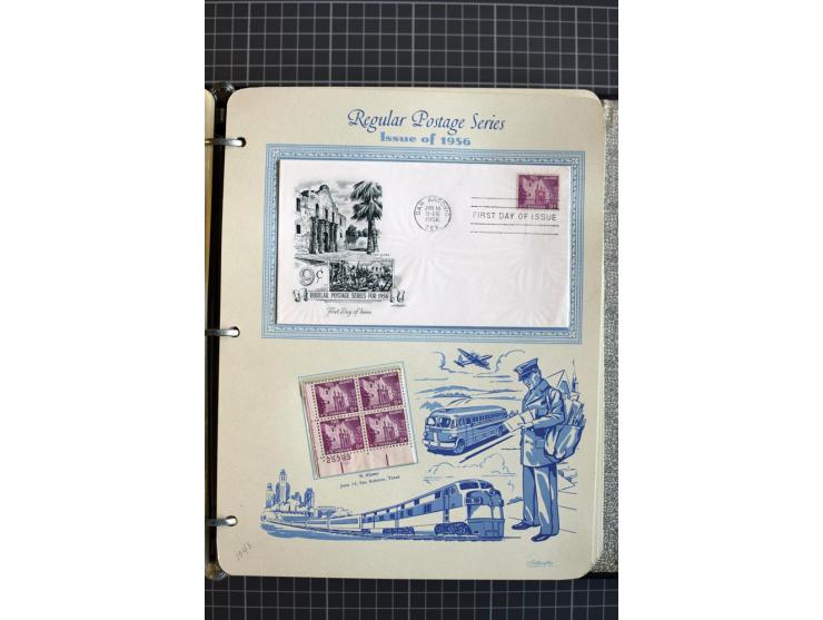 1851/1997, used and mint collection, from the 1930s on with many blocks of four with plate numbers,  some sheets and FDCs, al