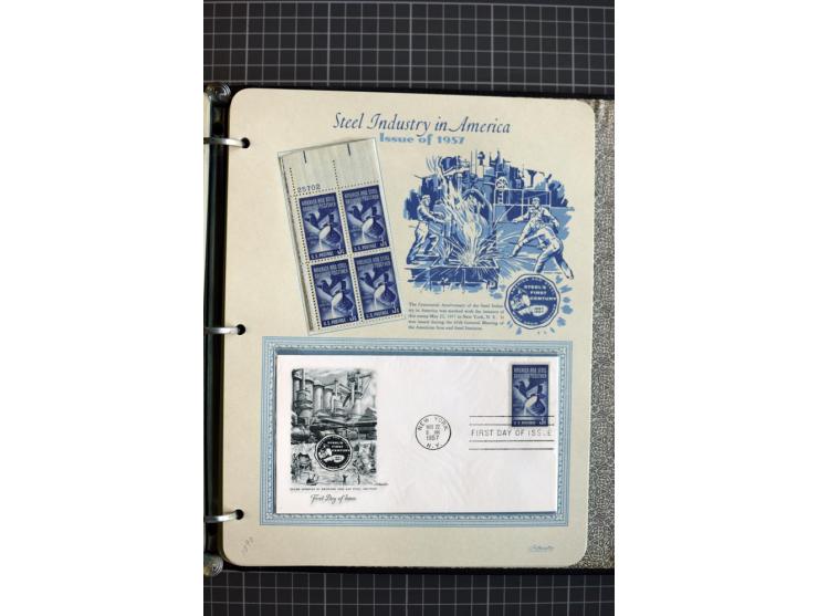 1851/1997, used and mint collection, from the 1930s on with many blocks of four with plate numbers,  some sheets and FDCs, al