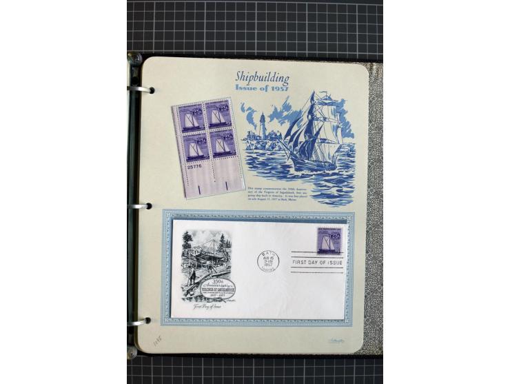 1851/1997, used and mint collection, from the 1930s on with many blocks of four with plate numbers,  some sheets and FDCs, al