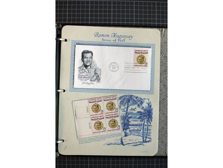 1851/1997, used and mint collection, from the 1930s on with many blocks of four with plate numbers,  some sheets and FDCs, al