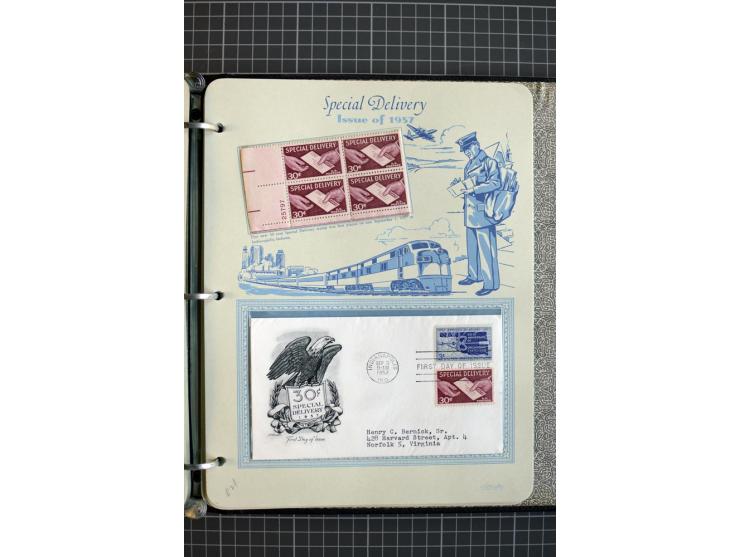 1851/1997, used and mint collection, from the 1930s on with many blocks of four with plate numbers,  some sheets and FDCs, al