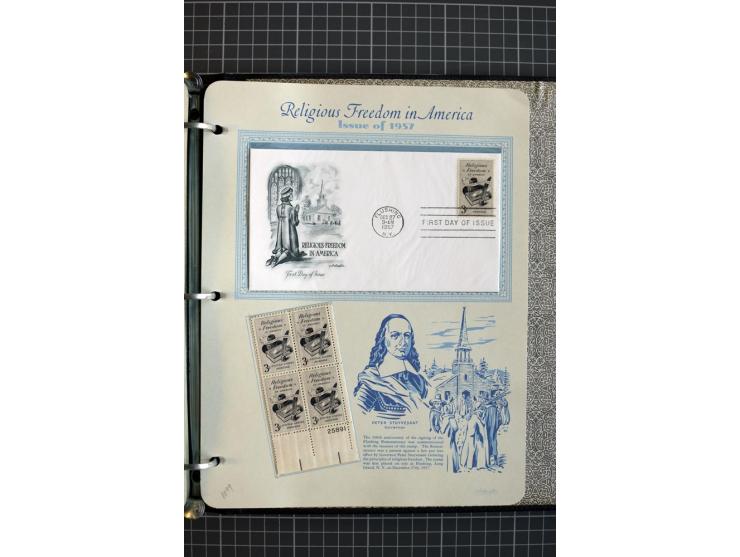 1851/1997, used and mint collection, from the 1930s on with many blocks of four with plate numbers,  some sheets and FDCs, al