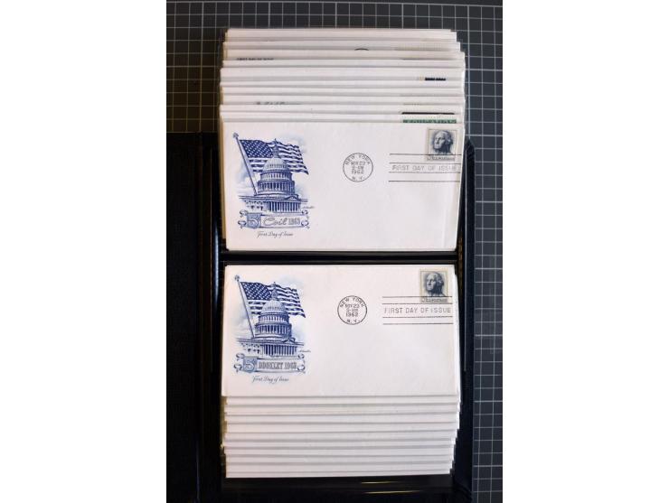 1851/1997, used and mint collection, from the 1930s on with many blocks of four with plate numbers,  some sheets and FDCs, al
