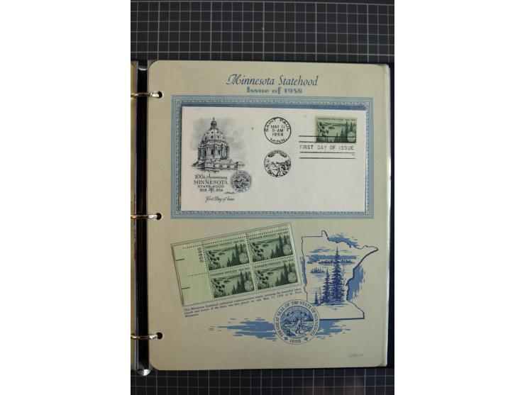 1851/1997, used and mint collection, from the 1930s on with many blocks of four with plate numbers,  some sheets and FDCs, al