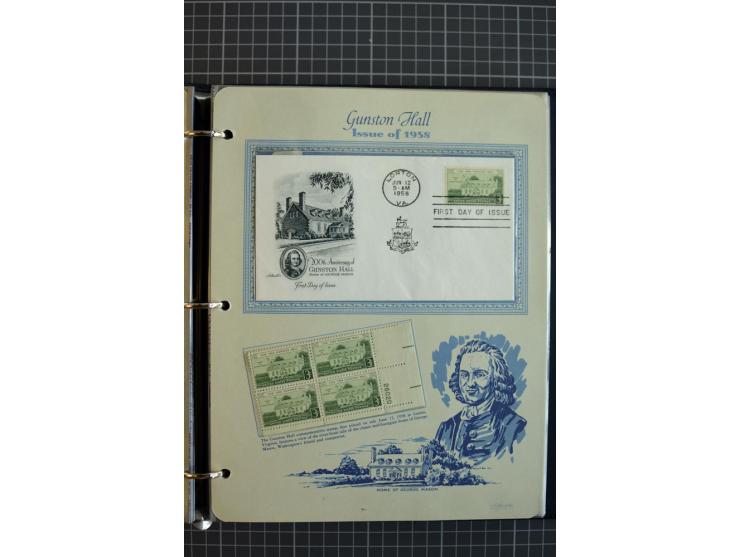 1851/1997, used and mint collection, from the 1930s on with many blocks of four with plate numbers,  some sheets and FDCs, al