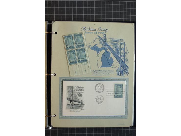 1851/1997, used and mint collection, from the 1930s on with many blocks of four with plate numbers,  some sheets and FDCs, al