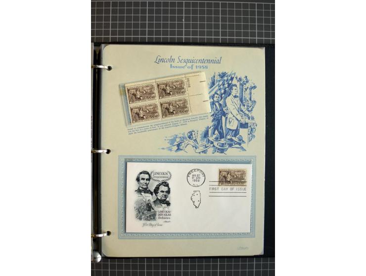 1851/1997, used and mint collection, from the 1930s on with many blocks of four with plate numbers,  some sheets and FDCs, al