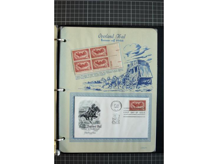1851/1997, used and mint collection, from the 1930s on with many blocks of four with plate numbers,  some sheets and FDCs, al