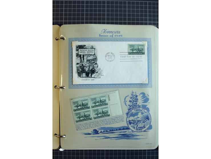 1851/1997, used and mint collection, from the 1930s on with many blocks of four with plate numbers,  some sheets and FDCs, al