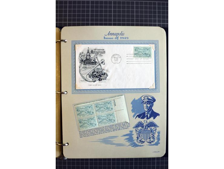 1851/1997, used and mint collection, from the 1930s on with many blocks of four with plate numbers,  some sheets and FDCs, al