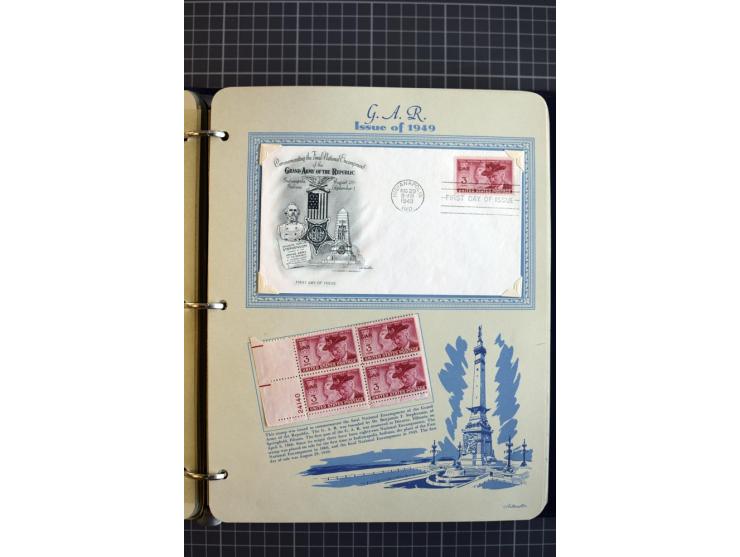 1851/1997, used and mint collection, from the 1930s on with many blocks of four with plate numbers,  some sheets and FDCs, al