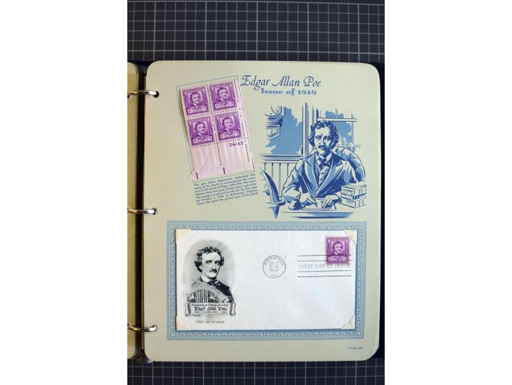 1851/1997, used and mint collection, from the 1930s on with many blocks of four with plate numbers,  some sheets and FDCs, al
