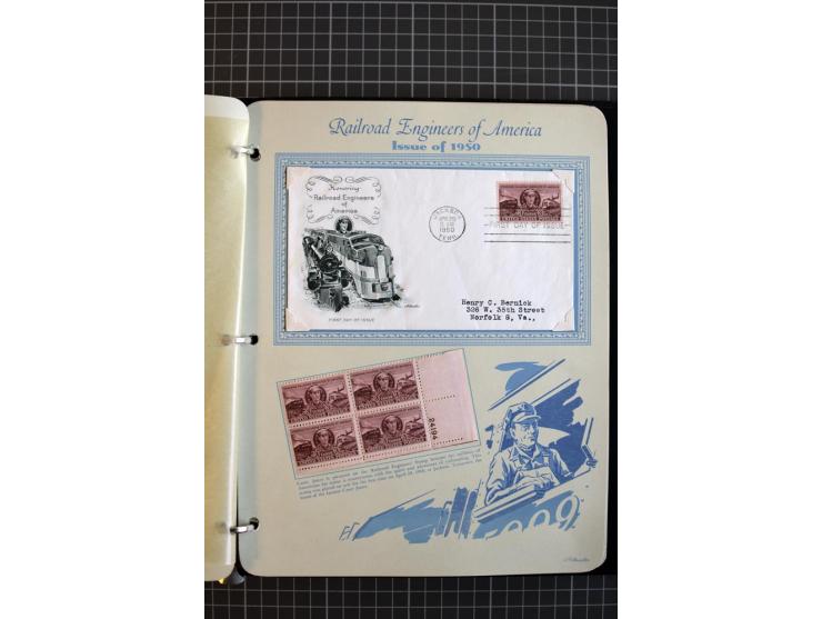 1851/1997, used and mint collection, from the 1930s on with many blocks of four with plate numbers,  some sheets and FDCs, al