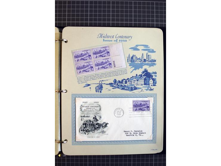 1851/1997, used and mint collection, from the 1930s on with many blocks of four with plate numbers,  some sheets and FDCs, al