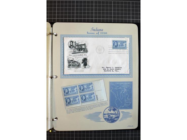 1851/1997, used and mint collection, from the 1930s on with many blocks of four with plate numbers,  some sheets and FDCs, al