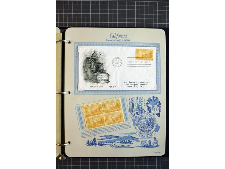 1851/1997, used and mint collection, from the 1930s on with many blocks of four with plate numbers,  some sheets and FDCs, al