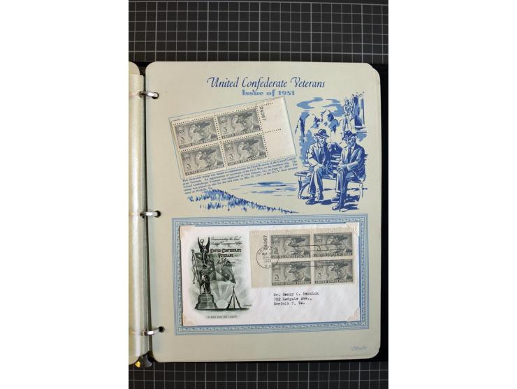 1851/1997, used and mint collection, from the 1930s on with many blocks of four with plate numbers,  some sheets and FDCs, al