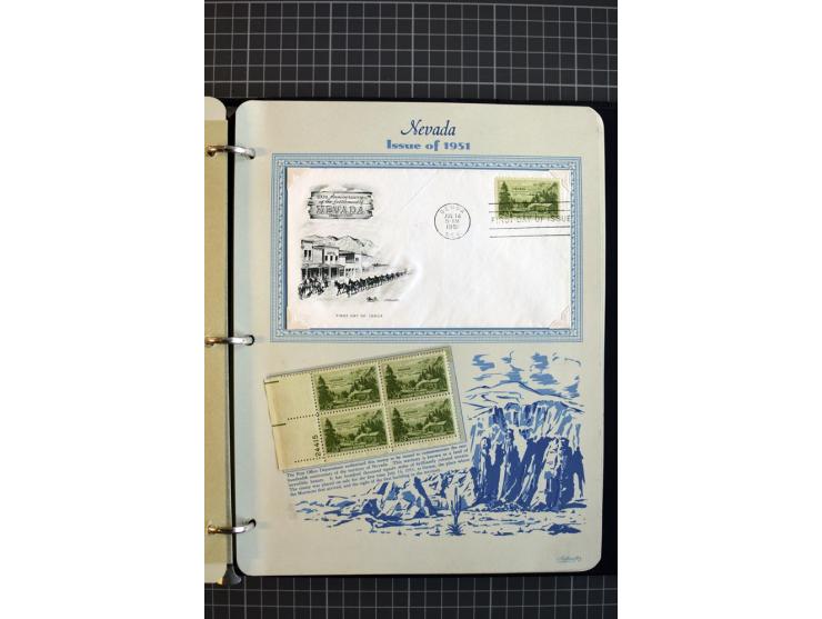 1851/1997, used and mint collection, from the 1930s on with many blocks of four with plate numbers,  some sheets and FDCs, al
