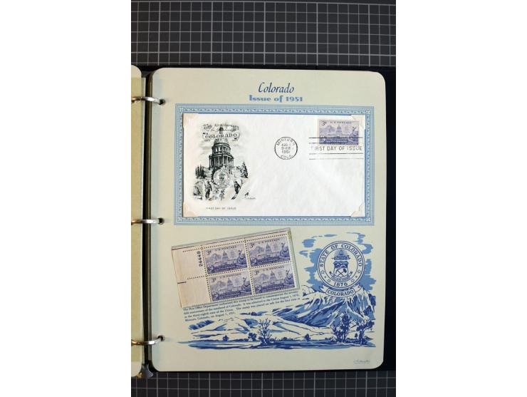 1851/1997, used and mint collection, from the 1930s on with many blocks of four with plate numbers,  some sheets and FDCs, al