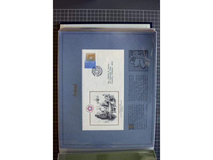 1851/1997, used and mint collection, from the 1930s on with many blocks of four with plate numbers,  some sheets and FDCs, al