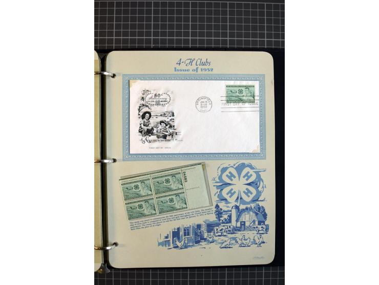 1851/1997, used and mint collection, from the 1930s on with many blocks of four with plate numbers,  some sheets and FDCs, al