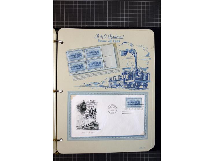 1851/1997, used and mint collection, from the 1930s on with many blocks of four with plate numbers,  some sheets and FDCs, al