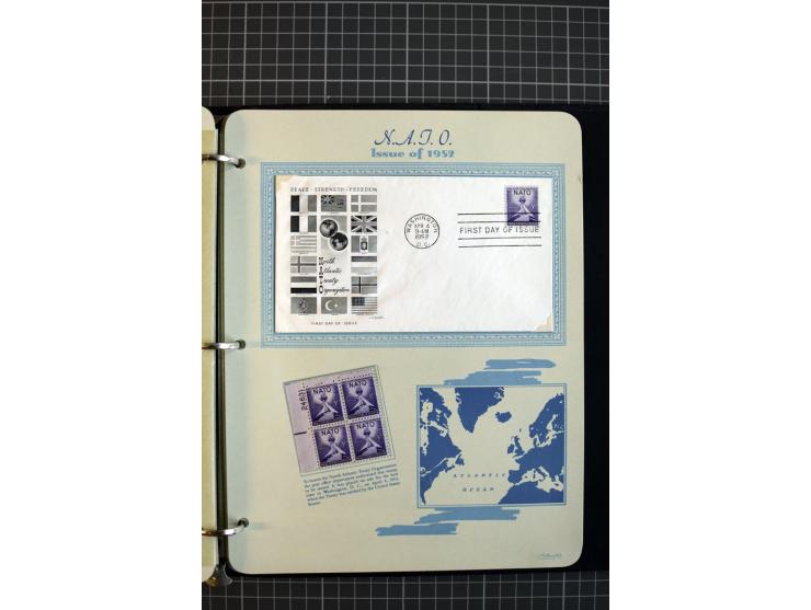 1851/1997, used and mint collection, from the 1930s on with many blocks of four with plate numbers,  some sheets and FDCs, al